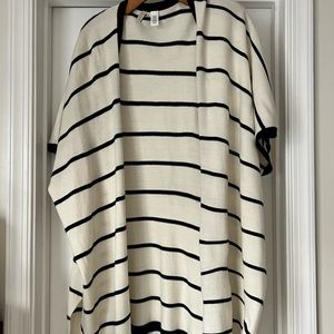 Oversized s/s cardigan